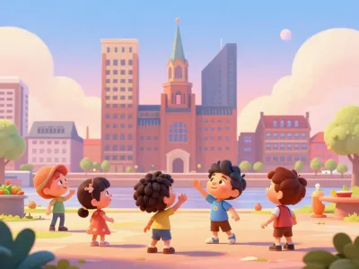 Rotterdam skyline illustration