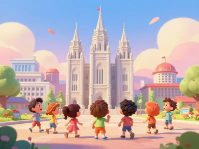 Salt Lake City skyline illustration