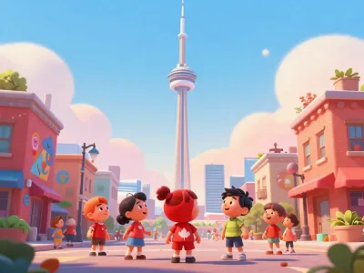 Toronto skyline illustration