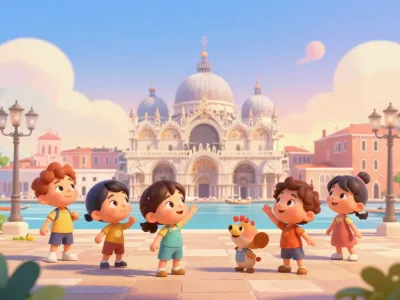 Venice skyline illustration