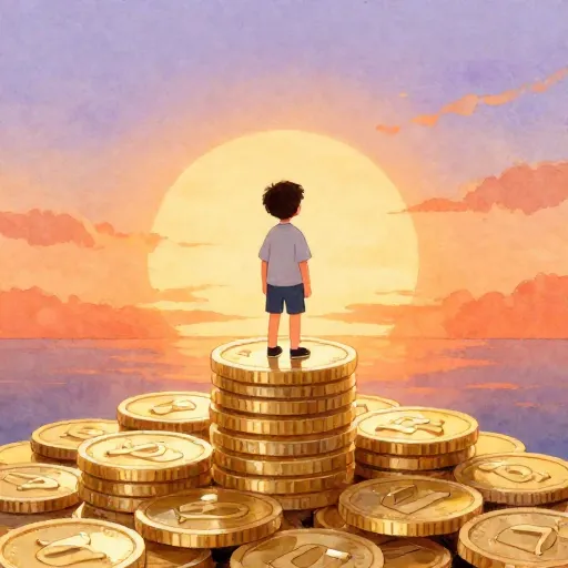 Un joven adulto usando sus ahorros como plataforma de lanzamiento para su futuro.