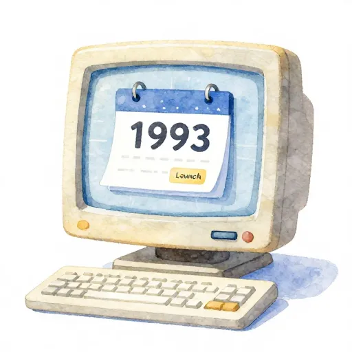 Una computadora antigua que representa el lanzamiento del primer ETF en 1993.