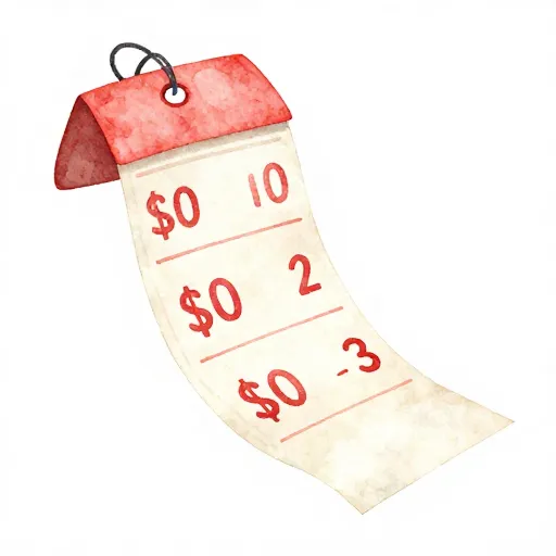 Una etiqueta de precio que se alarga para representar los costos de los intereses.