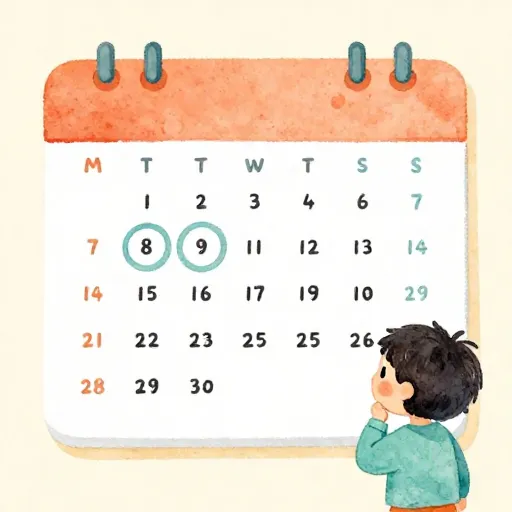 Un niño esperando una semana antes de realizar una compra.