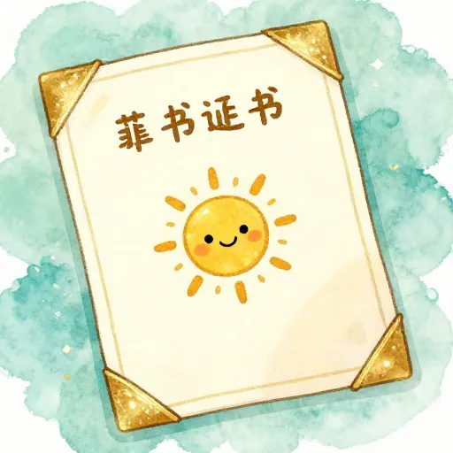 Una ilustración de un permiso de trabajo para un menor.