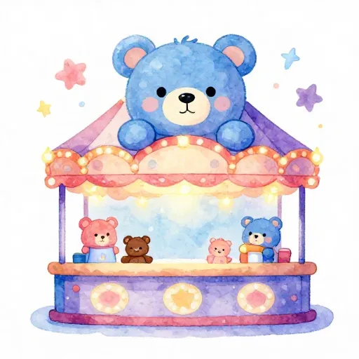 Un colorido juego de feria con premios.