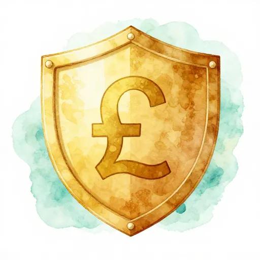 Icono que representa seguridad financiera y conocimiento