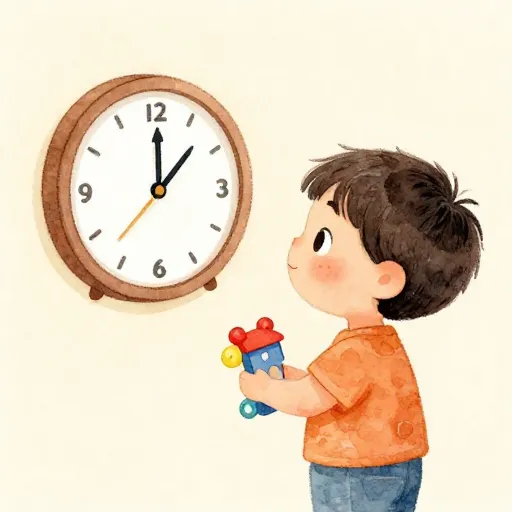 Un niño practicando la regla de espera de 24 horas.