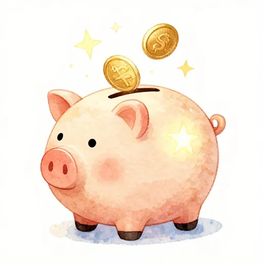 Una hucha digital que simboliza el crecimiento de los ahorros.