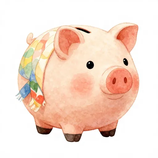 Una hucha ilustrando cambios económicos.