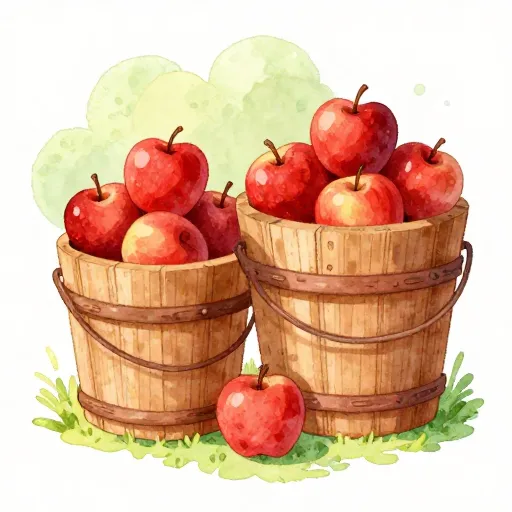 Dos cubetas de manzanas ilustrando el crecimiento libre de impuestos frente al crecimiento sujeto a impuestos