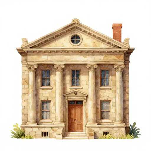 An old historical bank building