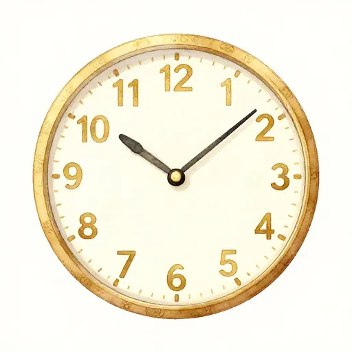 Un reloj que representa la formación temprana de los hábitos con el dinero.