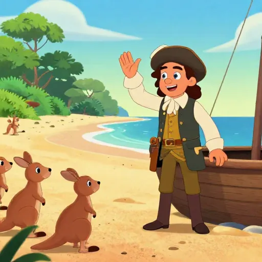 Captain Cook Lands in Australia