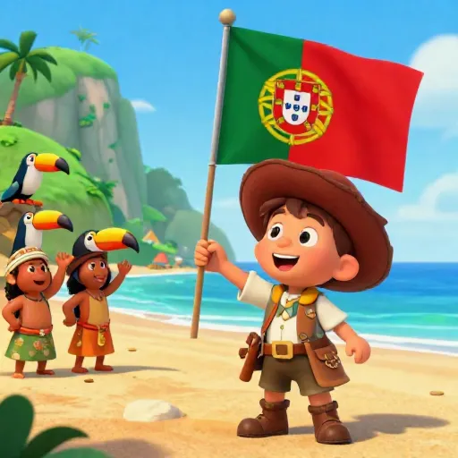 A Portuguese Explorer 'Discovers' Brazil