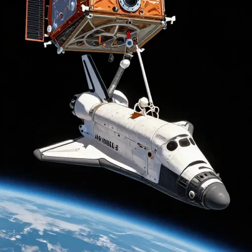 Hubble Space Telescope Launches to Orbit