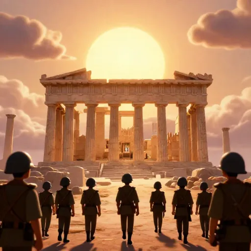 Athens Falls to Invading Forces in WWII