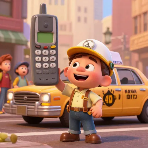 The First Public Cell Phone Call!