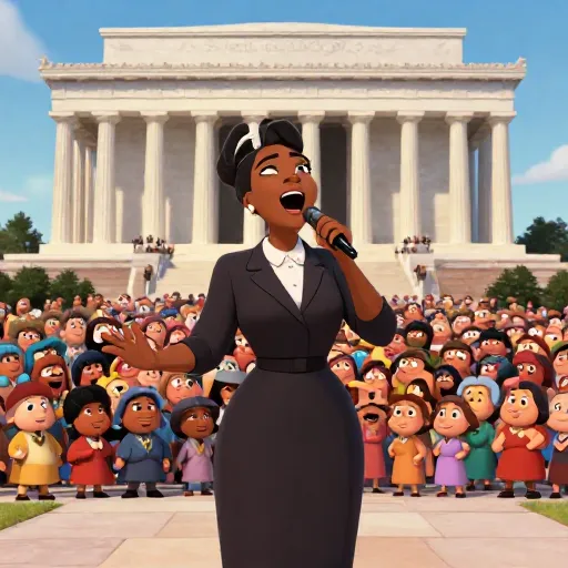Marian Anderson Sings at the Lincoln Memorial