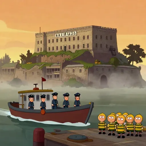 Alcatraz Island Becomes a Super Scary Prison