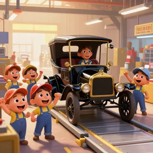 The Speedy Model T Rolls Off the Line