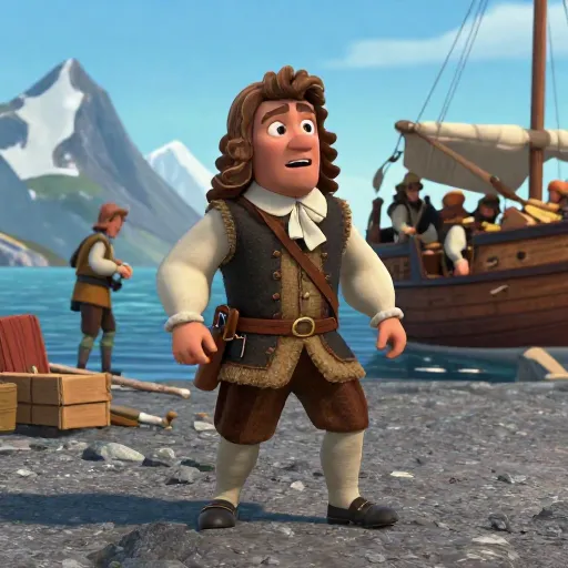 Vitus Bering 'Discovers' the Coast of Alaska