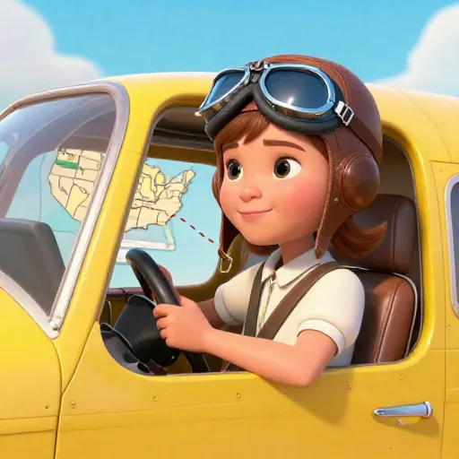 Amelia Earhart Flies Across the USA Non-Stop