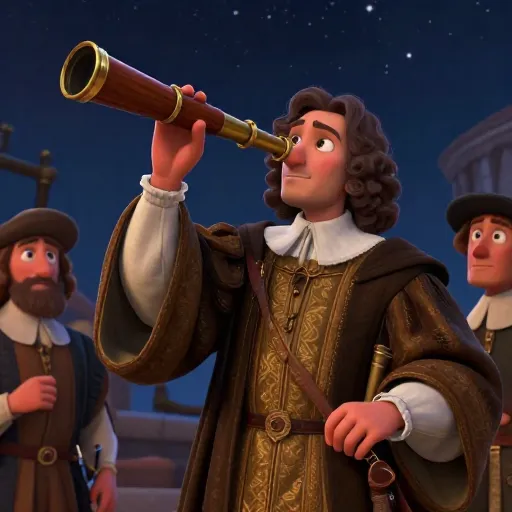 Galileo Shows Off His New Telescope