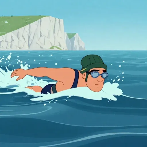 First Person Swims the English Channel!