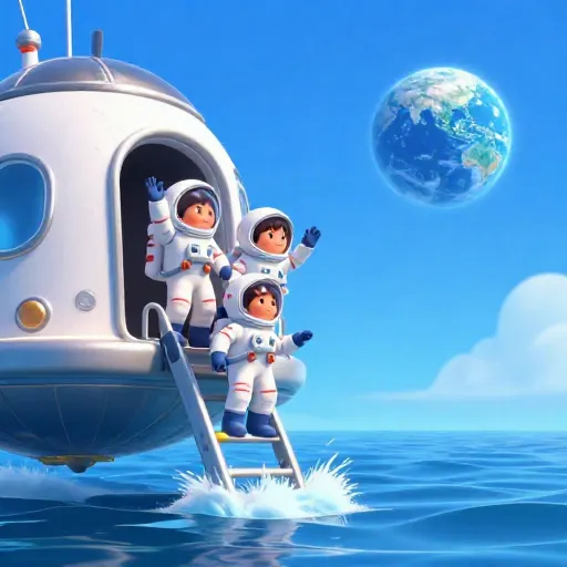 The Last Humans Leave the Moon