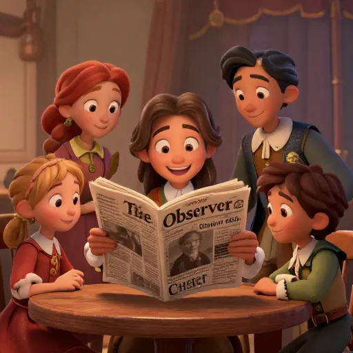 The World's First Sunday Newspaper is Printed!