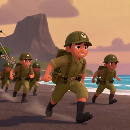 Marines Land on Fierce Iwo Jima