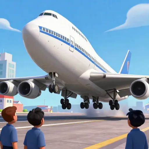 The First Flight of the Gigantic 747 Jet