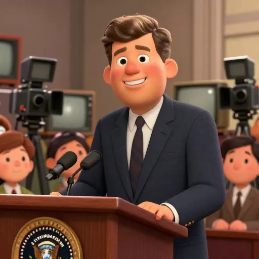 JFK's First Live TV Press Conference