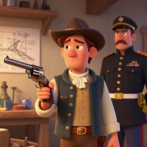 Samuel Colt Sells His First Revolvers