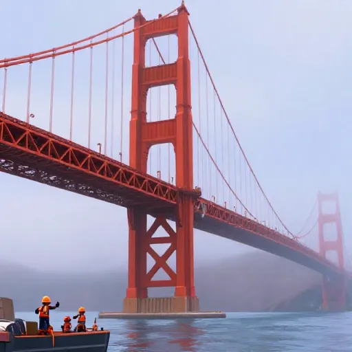 Golden Gate Bridge Construction Kicks Off