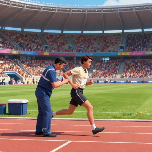 Marathon Runner Collapses at Stockholm Olympics