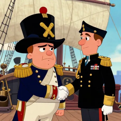 Napoleon Bonaparte Surrenders to the British