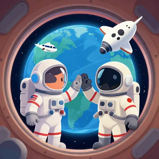 First Space 'Handshake' in Orbit