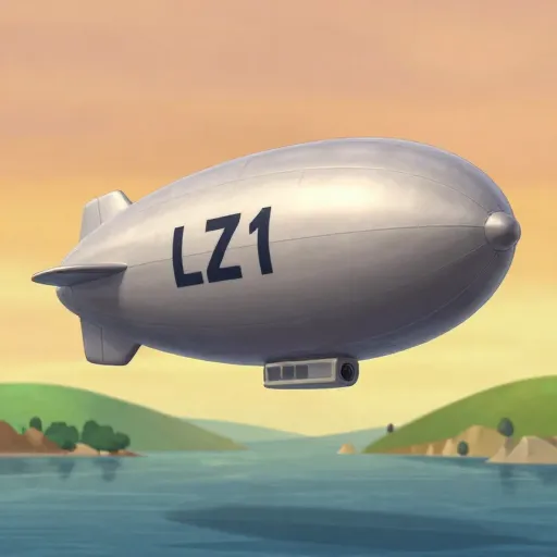 The First Zeppelin Takes Flight!