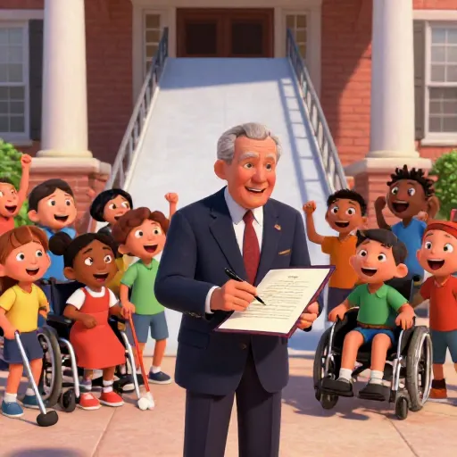 The Americans with Disabilities Act is Signed