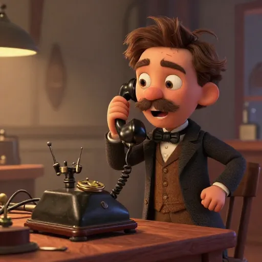 Alexander Graham Bell Makes First Phone Call