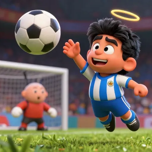 Diego Maradona Scores with a Sneaky Hand Goal