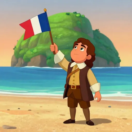 Explorer Jacques Cartier Reaches Island Paradise