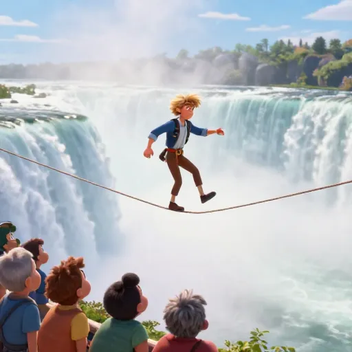 Daredevil Dangles Over Niagara Falls!