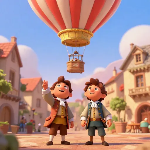 The First Hot Air Balloon Takes Flight!