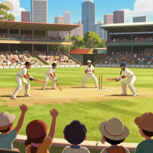 The First Official Cricket Test Match Begins