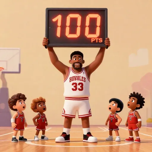 Wilt Chamberlain Scores 100 Points in One Game!