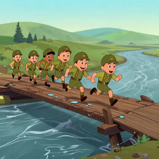 Leaping Over the Rhine River