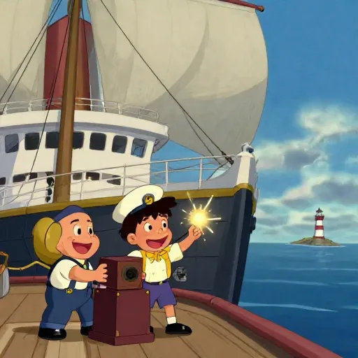 The First Ship to 'Text' on Water